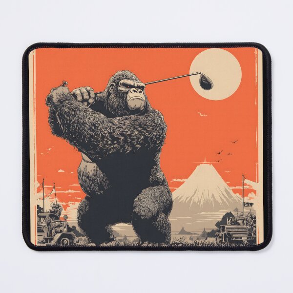 Item preview, Gorilla Playing Golf at Sunset designed and sold by ClubVacay.