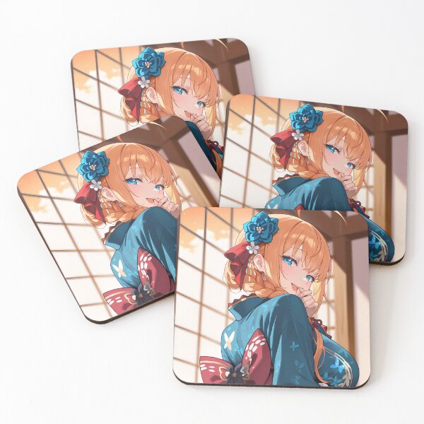 Item preview, Pecorine Princess Connect Teal Kimono Window Smile designed and sold by SuperTeamCanada.