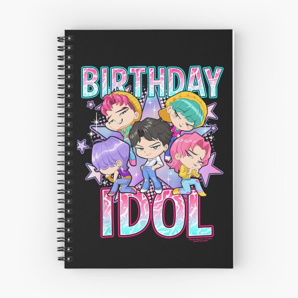 Item preview, Kpop Chibi Birthday Idol Cute Group Cartoon Poster Design designed and sold by bigsbysc.