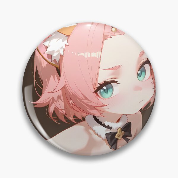 Item preview, Diona Genshin Impact Cat Ears Pink Hair Shy Look designed and sold by SuperTeamCanada.