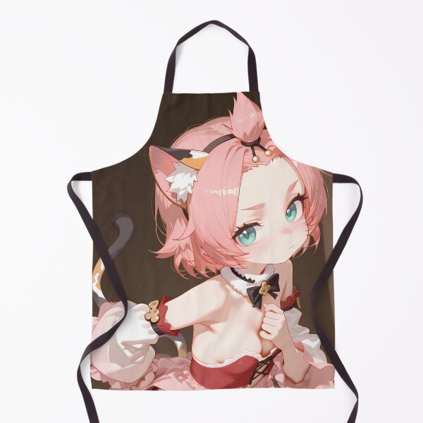 Item preview, Diona Genshin Impact Cat Ears Pink Hair Shy Look designed and sold by SuperTeamCanada.
