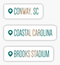 Coastal Carolina - Style 67 Sticker