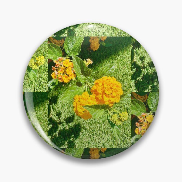 Item preview, Yellow Lantanas Flowers Stickers Prints Posters Wall Art Magnet Home Coffee Cup Decoration TShirt Stationary Notebook Magnet Hat Kitchen Work School Office Redbubble Shop designed and sold by Saritas Boutique Shop.