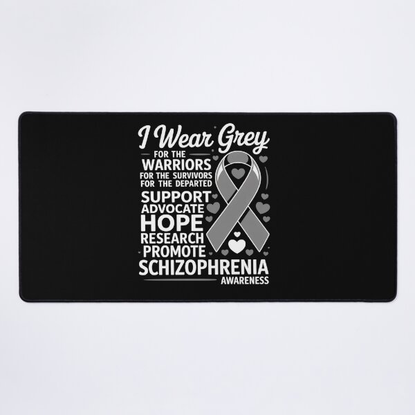 Item preview, I Wear Grey For Schizophrenia Awareness designed and sold by fferomananul.