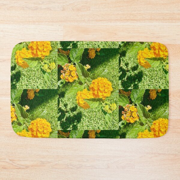 Item preview, Yellow Lantanas Flowers Stickers Prints Posters Wall Art Magnet Home Coffee Cup Decoration TShirt Stationary Notebook Magnet Hat Kitchen Work School Office Redbubble Shop designed and sold by Saritas Boutique Shop.