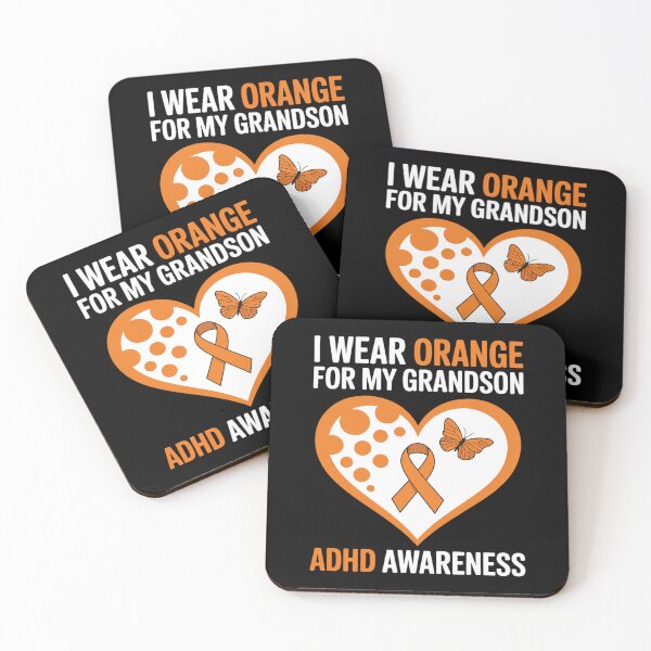 Item preview, I Wear Orange For My Grandson ADHD Awareness Month designed and sold by fferomananul.