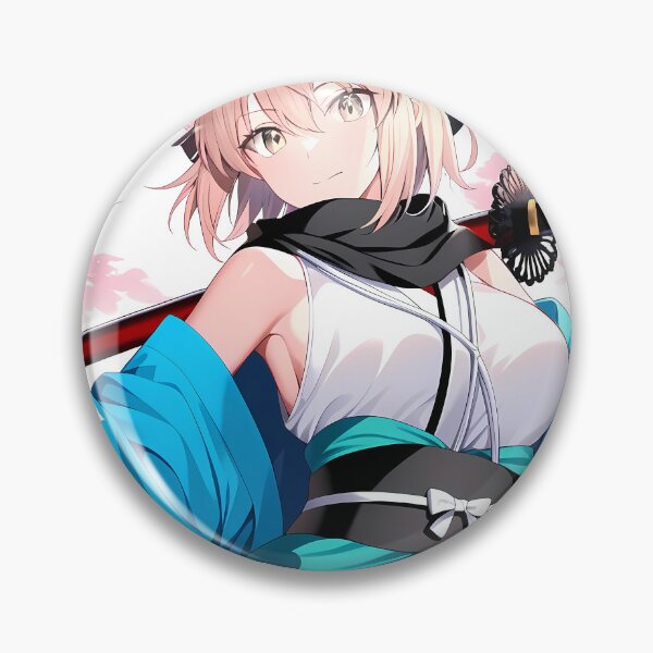 Item preview, Sakura Saber Okita Souji Fate Grand Order Cherry Blossom Samurai designed and sold by SuperTeamCanada.