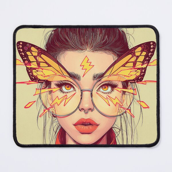 Item preview, Electric Butterfly — Streetwear Girl with Monarch Wings designed and sold by KissedAura.
