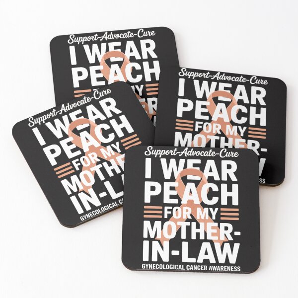 Item preview, I Wear Peach For My Mother-in-law Gynecological Cancer Awareness designed and sold by fferomananul.