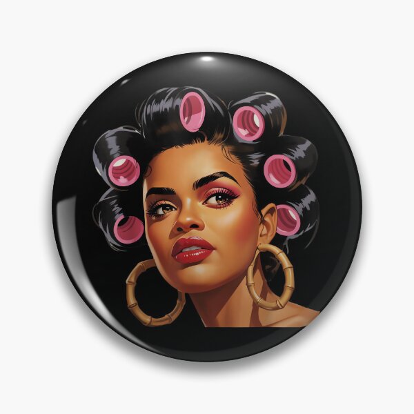 Item preview, Powerful Black Woman Curlers Soulful Art Tee designed and sold by ngan2614387.