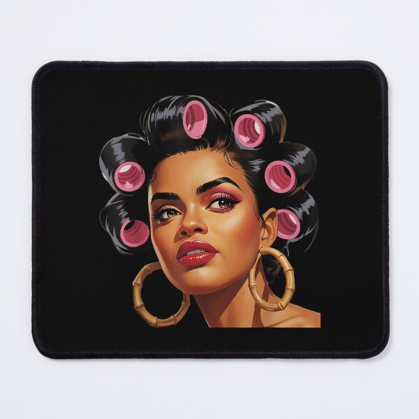Item preview, Powerful Black Woman Curlers Soulful Art Tee designed and sold by ngan2614387.