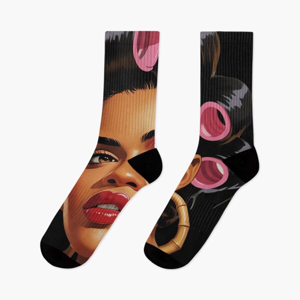 Item preview, Powerful Black Woman Curlers Soulful Art Tee designed and sold by ngan2614387.