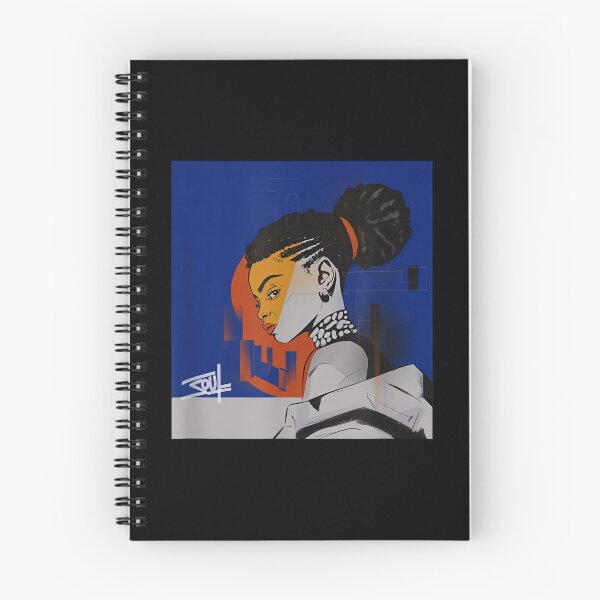 Item preview, Soulful Afro Woman Dreadlocks Bun Abstract Art designed and sold by ngan2614387.