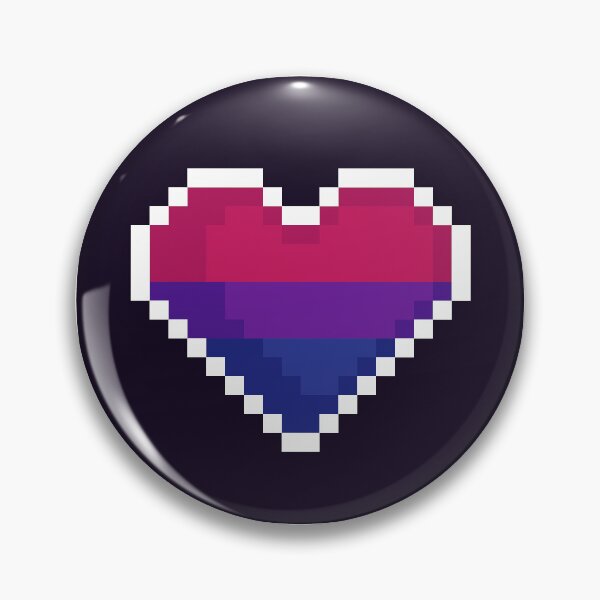 Item preview, Pixel Bisexual Flag Heart designed and sold by rafagars.