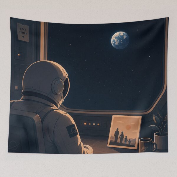Item preview, Astronaut Missing Earth From Space designed and sold by Creative_Canvas.
