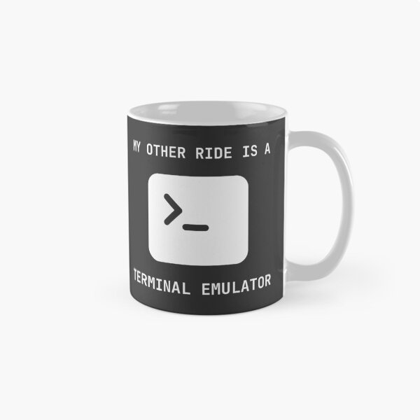 Aperçu de l'œuvre Mon autre véhicule est un émulateur de terminal. créée et vendue par Analog Threads & Goods.