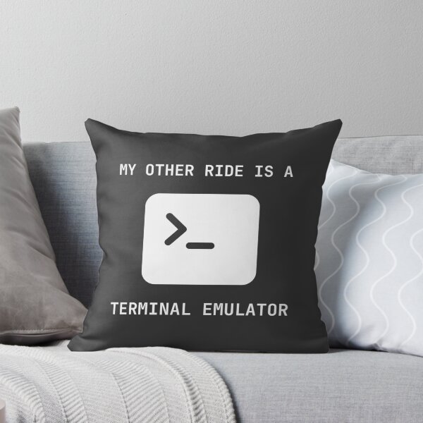 Item preview, My Other Ride Is A Terminal Emulator designed and sold by Analog Threads & Goods.