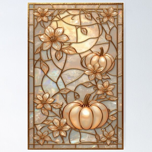 Item preview, Elegant Vintage Coquette Halloween Pumpkins designed and sold by BriSher.