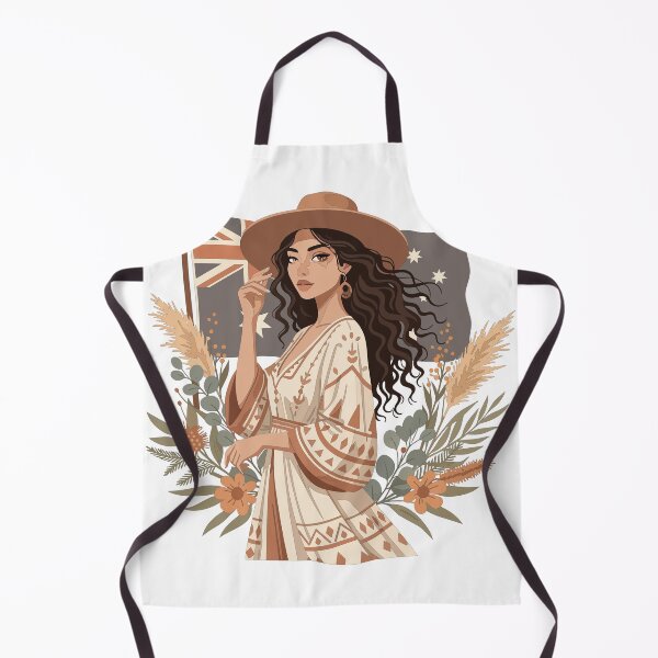 Item preview, Boho Aussie Traveler - Australian Flag & Outback Hat Fashion Art designed and sold by BestChoiceService.