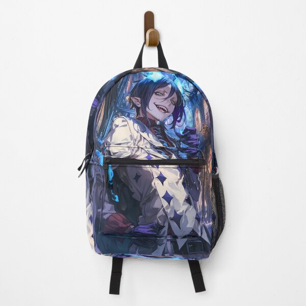 Item preview, Mephisto Pheles Blue Exorcist Gothic Cathedral Blue Flames Night designed and sold by SuperTeamCanada.