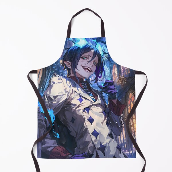 Item preview, Mephisto Pheles Blue Exorcist Gothic Cathedral Blue Flames Night designed and sold by SuperTeamCanada.