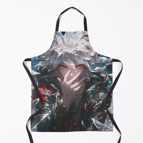 Item preview, Nagito Komaeda Danganronpa White Hair Shards Icy Mystery Blue Tones designed and sold by SuperTeamCanada.