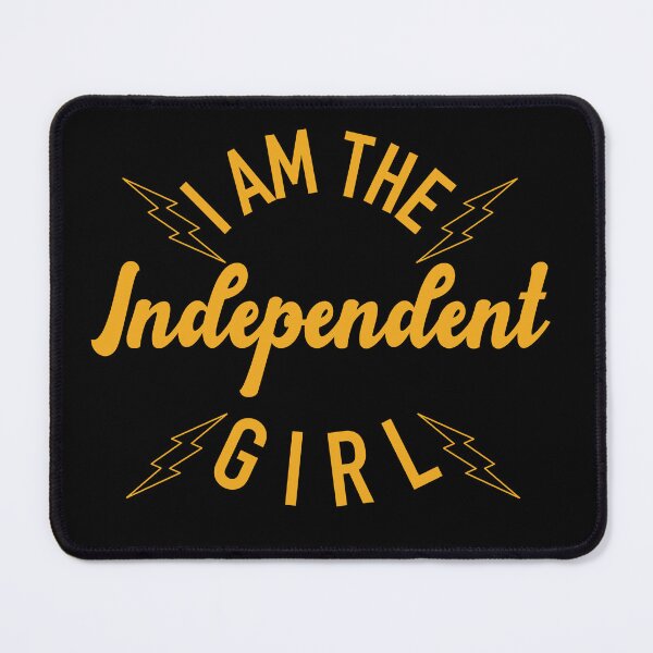 Item preview, Independent Girl Motivational Typography Design designed and sold by The secret storage room.