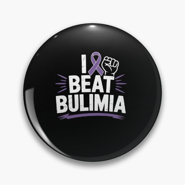 Item preview, I Beat Bulimia Eating Disorder Awareness ED Purple Ribbon designed and sold by grounabslaninal.