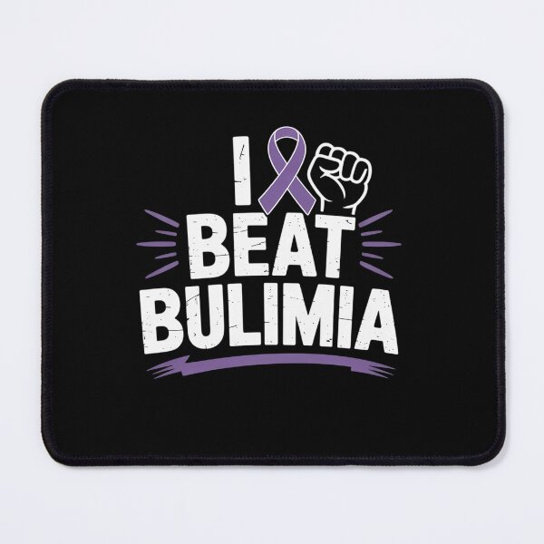 Item preview, I Beat Bulimia Eating Disorder Awareness ED Purple Ribbon designed and sold by grounabslaninal.