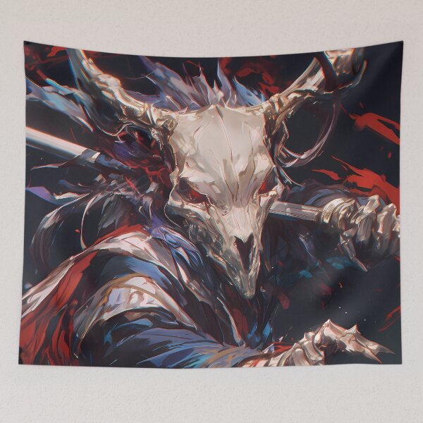 Item preview, Elias Ainsworth Ancient Magus Bride Dark Fantasy Sorcerer Skull Mask designed and sold by SuperTeamCanada.