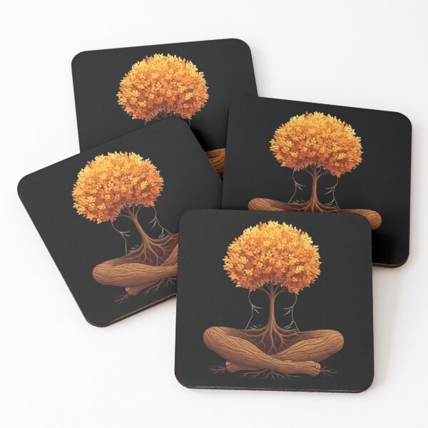 Item preview, Meditation Tree Human Autumn Spirit designed and sold by AbanoubStore.