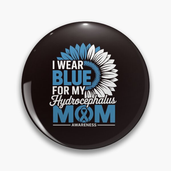 Item preview, I Wear Blue For My MOM Hydrocephalus Awareness Ribbon Sunflower designed and sold by grounabslaninal.