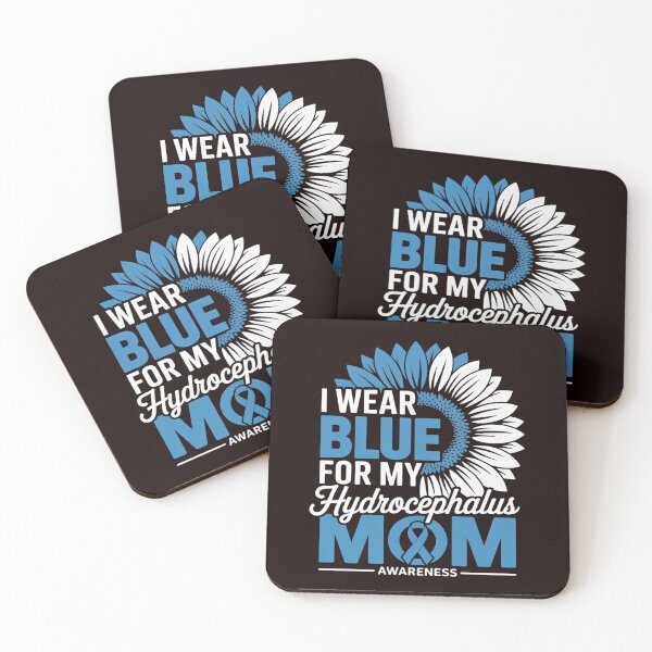 Item preview, I Wear Blue For My MOM Hydrocephalus Awareness Ribbon Sunflower designed and sold by grounabslaninal.