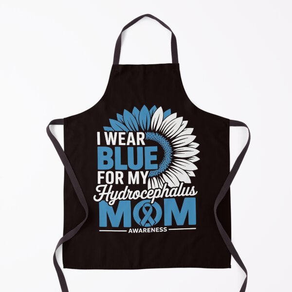 Item preview, I Wear Blue For My MOM Hydrocephalus Awareness Ribbon Sunflower designed and sold by grounabslaninal.
