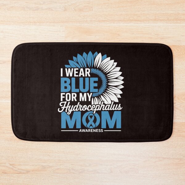 Item preview, I Wear Blue For My MOM Hydrocephalus Awareness Ribbon Sunflower designed and sold by grounabslaninal.