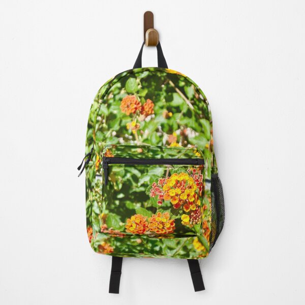 Item preview, Lantanas Flowers Orange & Yellow Stickers Prints Posters Wall Art Magnet Home Coffee Cup Decoration TShirt Stationary Notebook Magnet Hat Kitchen Work School Office Redbubble Shop designed and sold by Saritas Boutique Shop.