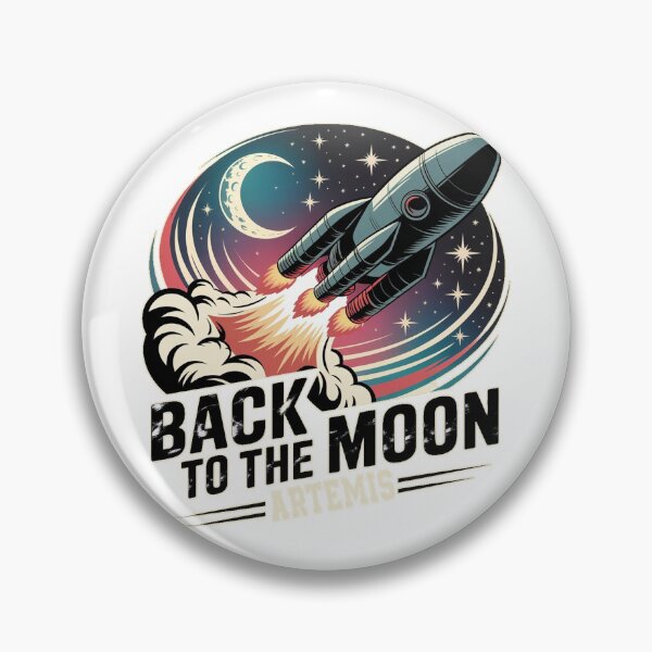 Item preview, Retro Spaceship Rocket Launch Vintage Space Moon designed and sold by QuiteOrbit.