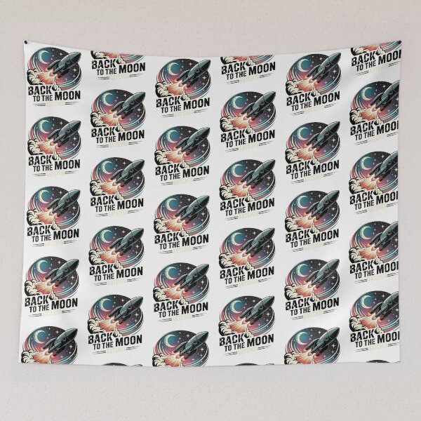 Item preview, Retro Spaceship Rocket Launch Vintage Space Moon designed and sold by QuiteOrbit.