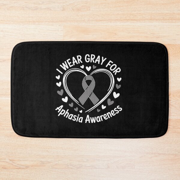 Item preview, I Wear Gray For Aphasia Awareness Grey Ribbon designed and sold by grounabslaninal.