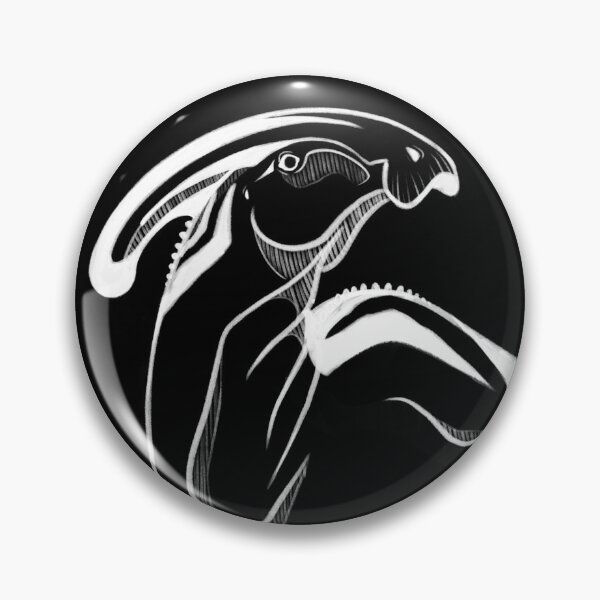 Item preview, Parasaurolophus Dinosaur Illustration (white) designed and sold by StagWingStudios.