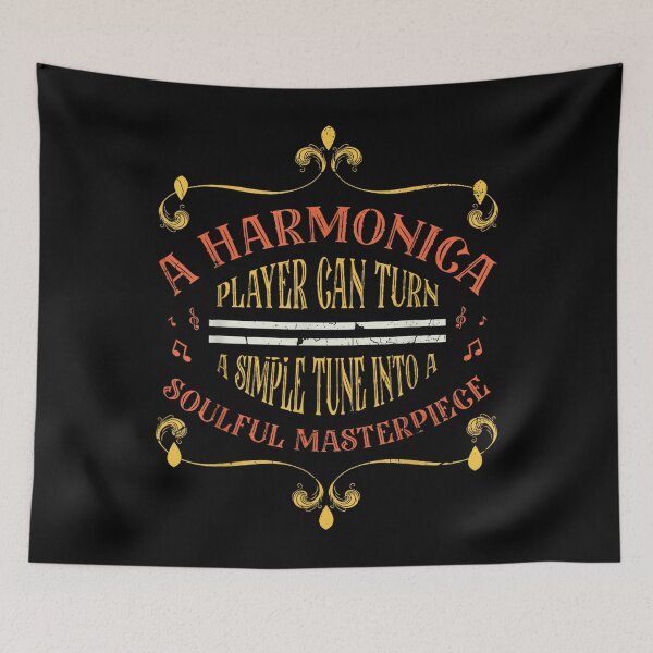 Item preview, Soulful Masterpiece, Vintage Harmonica Player designed and sold by ngan2614387.