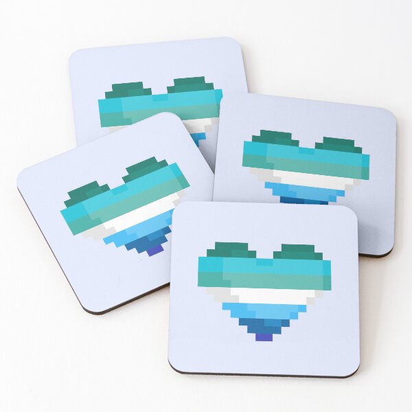 Item preview, Pixel Gay/MLM Flag Heart designed and sold by rafagars.