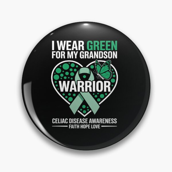 Item preview, I wear Green for my Grandson - Celiac Disease Awareness designed and sold by grounabslaninal.