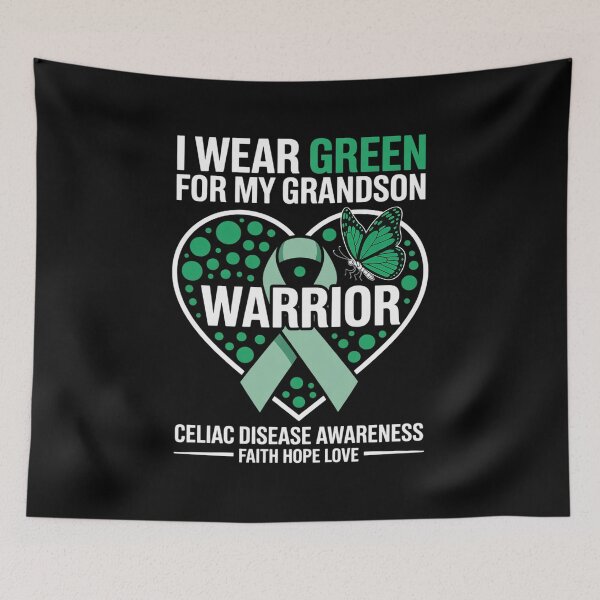 Item preview, I wear Green for my Grandson - Celiac Disease Awareness designed and sold by grounabslaninal.