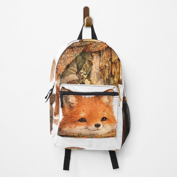 Item preview, Whimsical woodland fox wearing oversized scarf and carrying glowing lantern designed and sold by Jubjangm3.
