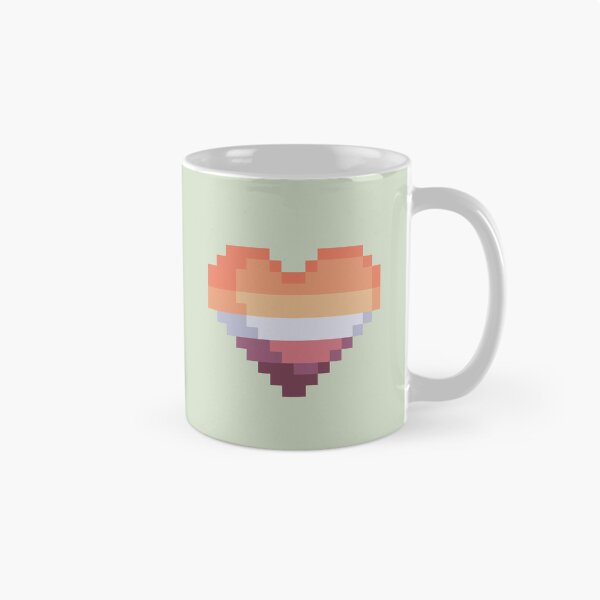 Item preview, Pixel Lesbian Flag Heart designed and sold by rafagars.