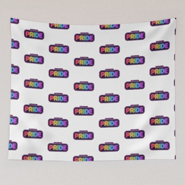 Item preview, Neon Pride LGBTQ Rainbow Sign Aesthetic designed and sold by Pride_Prints.
