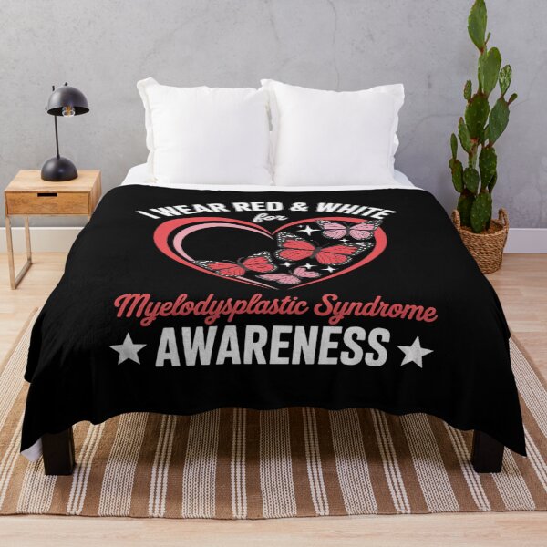 Item preview, I Wear Red & White For Myelodysplastic Syndrome Awareness designed and sold by grounabslaninal.