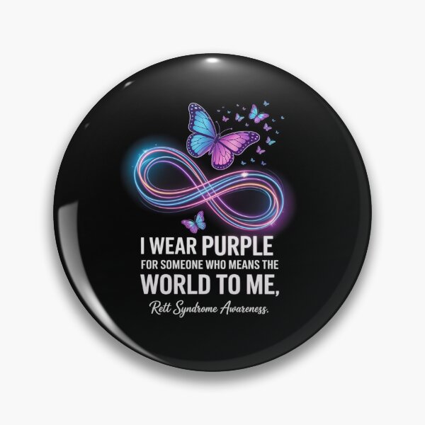 Item preview, I Wear Purple Rett Syndrome Awareness designed and sold by grounabslaninal.