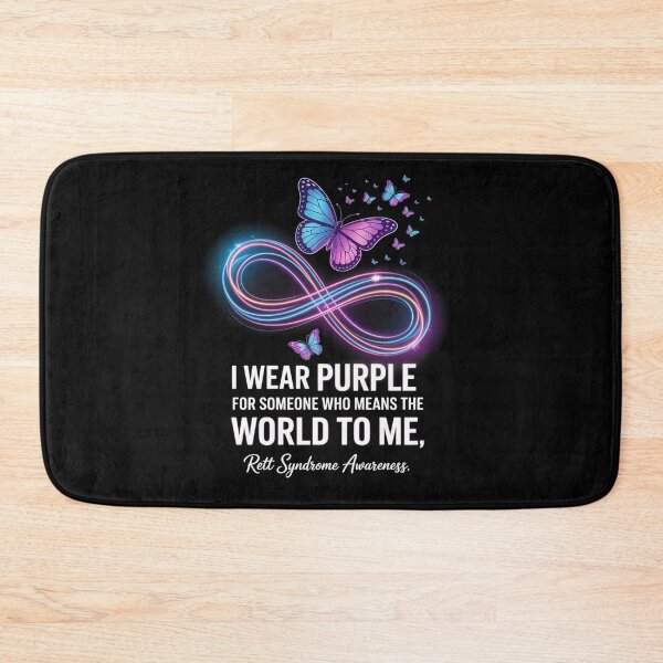 Item preview, I Wear Purple Rett Syndrome Awareness designed and sold by grounabslaninal.